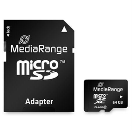 CARTE MICROSDXC CL10 AVEC ADAPT.SD 64GO