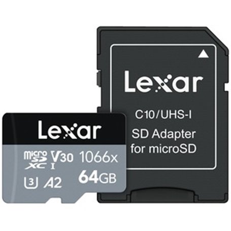 CARTE MICROSDXC 1066X AVEC ADAPT.SD 64GO