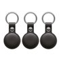 PACK 3 MITAG TRACKER PORTE-CLES SIMILI CUIR NOIR