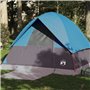 vidaXL Tente de camping à dôme 4 personnes bleu imperméable