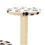 vidaXL Arbre à chat avec griffoir en sisal 60 cm Beige Motif de pattes 