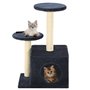 vidaXL Arbre à chat avec griffoirs en sisal 60cm Bleu foncé