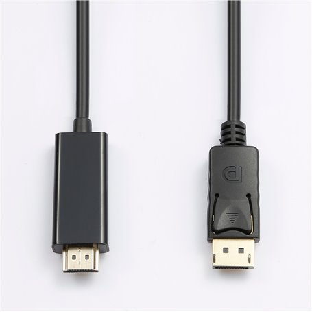 C ble HDMI Male / DisplayPort avec systme de verrouillage - 2M