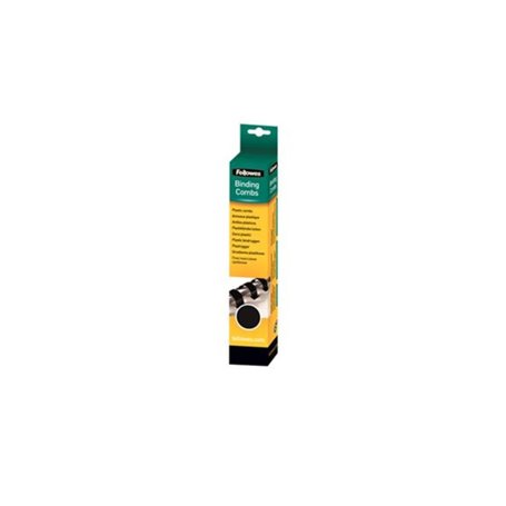 Fellowes PLASTIC COMB 12MM BLACK A4 RTL 25PK 5331502