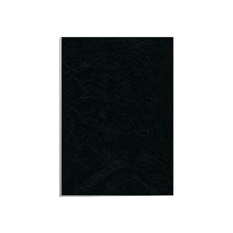 Fellowes A4 LEATHERBOARD COVERS BLACK 100PK (FSC) 5370405