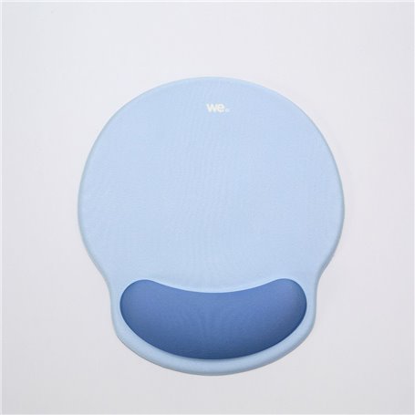 WE POP Tapis de souris avec repose poignet bi-color Bleu: matire tissu - tapis