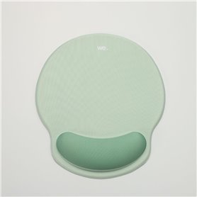 WE POP Tapis de souris avec repose poignet bi-color Vert: matire tissu - tapis