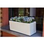 EDA PLASTIQUE Balconniere Graphit Up - 25 L - 59 x 19,5 x 22,8 cm - Blanc cérusé