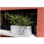 EDA PLASTIQUE Balconniere Graphit Up - 25 L - 59 x 19,5 x 22,8 cm - Blanc cérusé