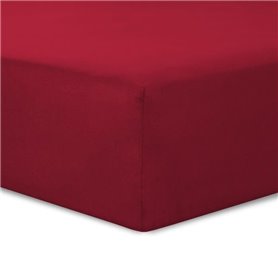 Vision - Drap housse Rouge - 160x200cm - 100% coton