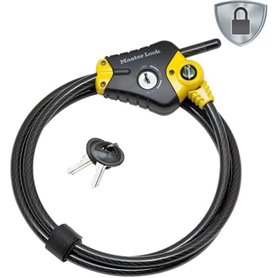 Antivol - MASTER LOCK - Python 8433EURD - Longueur ajustable de 30 cm a 1