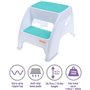 Tabouret marchepied - DREAMBABY - Toddler & Me 2 Up - Antidérapant et texturé - Jusqu'a 145 kg pour les petits et les ad