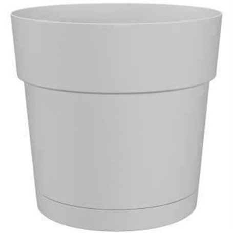 Pot a fleurs et plantes rond CAPRI LARGE - Plastique - Réservoir d'eau - diametre 30 cm - Blanc - ARTEVASI