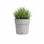 Pot a fleurs et plantes rond CAPRI LARGE - Plastique - Réservoir d'eau - diametre 30 cm - Gris clair - ARTEVASI
