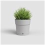 Pot a fleurs et plantes rond CAPRI LARGE - Plastique - Réservoir d'eau - diametre 30 cm - Gris clair - ARTEVASI