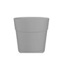 Pot a fleurs et plantes rond CAPRI LARGE - Plastique - Réservoir d'eau - diametre 35 cm - Gris clair - ARTEVASI