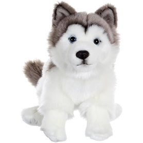 Peluche Chien Husky - GIPSY TOYS - Assis