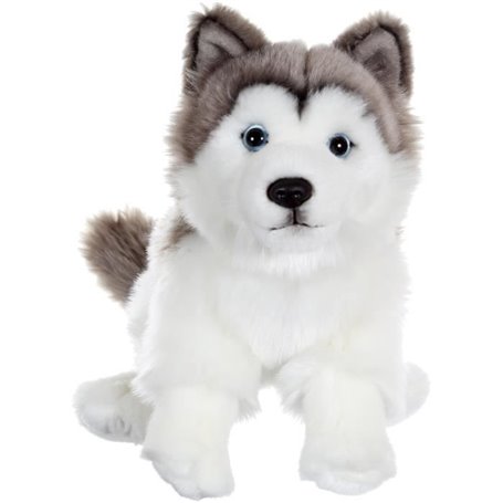 Peluche Chien Husky - GIPSY TOYS - Assis