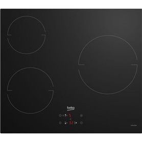 Table de cuisson vitrocéramique - BEKO - 3 foyers - 60 cm - HIC63400