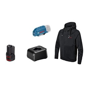 Veste chauffante Bosch Professional GHH 12+18V XA taille 3XL avec batterie 12V - 06188000GG