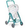 Poussette oursons - COROLLE - Accessoire Poupon 30cm - Bleu - Des 18 mois