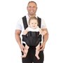 Porte-bébé ajustable 3-1 - DREAMBABY - MANHATTAN - Confortable et polyvalent - Nouveau-né a enfant jusqu'a 15 kg - Noir