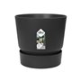 ELHO Greenville Pot de fleurs rond 47 - Noir - Ø 47 x H 44 cm - extérieur - 100% recyclé