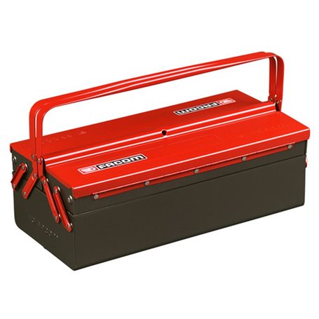 Boite a outils métallique - FACOM - BT.9 - 3 Cases - Noir - Rouge - 20 kg