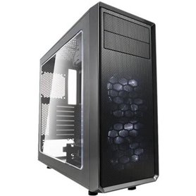 FRACTAL DESIGN BOITIER PC Focus G - Noir - Verre trempé - Format ATX (FD-CA-FOCUS-GY-W)