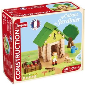 La Cabane du Jardinier 60 Pieces - JEUJURA - Jeu de Construction en Bois Naturel