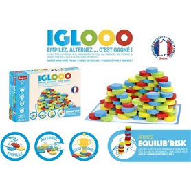Iglooo 100 Pieces - JEUJURA - Jeu d'Adresse et de Logique avec Palets et Tapis