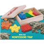 Kit Montessori tactile avec sable cinétique et moules - LISCIANI -