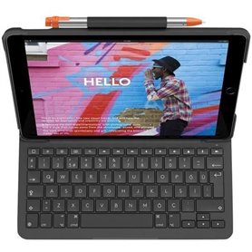 Logitech Slim Folio Gris Bluetooth AZERTY Français