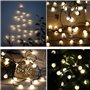 Guirlande lumineuse solaire Billy - LUMI JARDIN - 60 LED - 6,9 cm - Blanc chaud