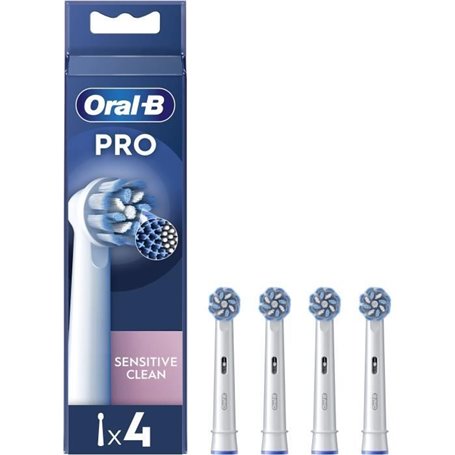 Brossettes - ORAL-B - Pro Sensitive Clean - Pour brosse a dents - 4 unités