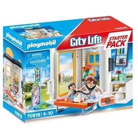 PLAYMOBIL - 70818 - City Life L'Hôpital - Starter Pack - Cabinet de pédiatre