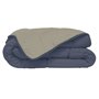 Couette Microfibre 400g/m² CALGARY Petrole & Mastic 220x240cm