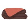 Couette - CALGARY - Microfibre 400g/m² - Chocolat & Corail