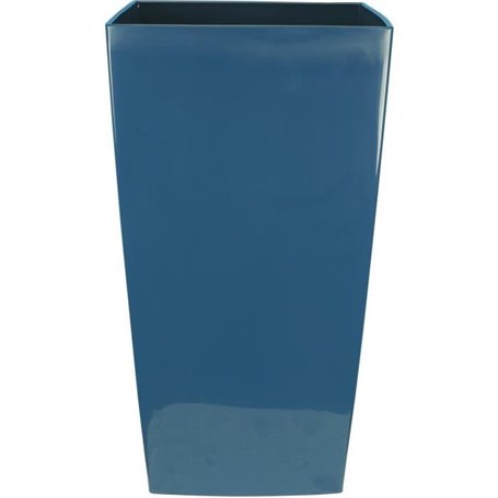 Bac a fleurs carré RIVIERA NUANCE - Plastique - L29xP29xH52 cm - Bleu