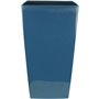 Bac a fleurs carré RIVIERA NUANCE - Plastique - L29xP29xH52 cm - Bleu