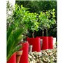 RIVIERA Bac Granit rond - 30 cm - Rouge