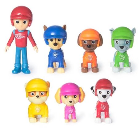 SPIN MASTER MULTIPACK DE 7 FIGURINES RESCUE WHEELS La Pat' Patrouille