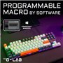 Clavier Gaming - THE G-LAB - KEYZ-MERCURY-C/FR - Mécanique - TKL - 3coloris Blanc+Noir+OrangeFR