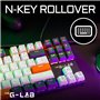 Clavier Gaming - THE G-LAB - KEYZ-MERCURY-C/FR - Mécanique - TKL - 3coloris Blanc+Noir+OrangeFR