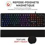 THE G-LAB Gaming KEYZ Carbon Clavier mécanique rétroéclairé - Switch Blues Repose poignet - AZERTY