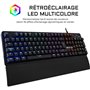 THE G-LAB Gaming KEYZ Carbon Clavier mécanique rétroéclairé - Switch Blues Repose poignet - AZERTY