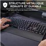 THE G-LAB Gaming KEYZ Carbon Clavier mécanique rétroéclairé - Switch Blues Repose poignet - AZERTY