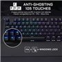 THE G-LAB Gaming KEYZ Carbon Clavier mécanique rétroéclairé - Switch Blues Repose poignet - AZERTY