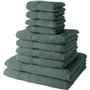 Lot de 10 serviettes de bain TODAY comprenant 4 serviettes 30x50 + 4 serveites 50x90 + 2 Draps de bain 70x130cm 100% Coton - Cél