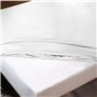 Drap housse Hosteline IRIS PREMIUM Blanc Lit 1 persone